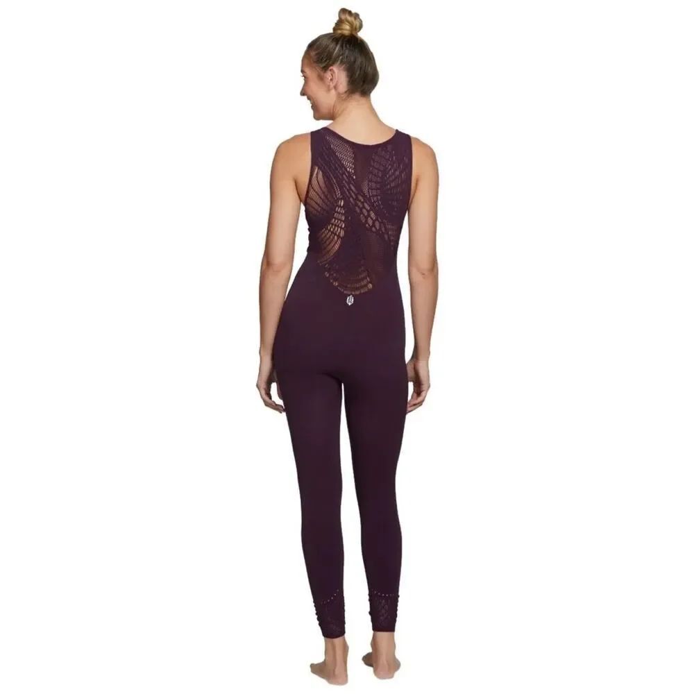 Free People BLACK Energy Seamless Catsuit XS